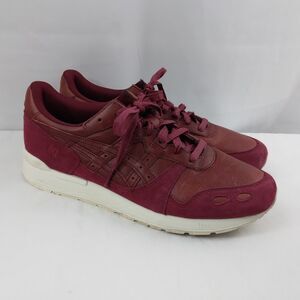 ASICS Gel Lyte III Shoes Sneakers Burgundy Red Leather Sneakers H822L Men's 10.5